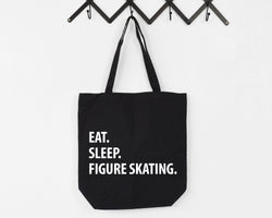 Figure Skating Bag, Eat Sleep Figure Skating Tote Bag | Long Handle Bags - 1077-WaryaTshirts