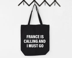 France Bag, France is Calling and I Must Go Tote Bag | Long Handle Bag - 4127-WaryaTshirts