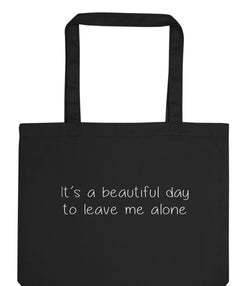 Grunge Bag Hipster Humour Funny Leave me alone Tote Bag | Long Handle Bags - 399