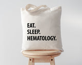 Hematology Bag, Eat Sleep Hematology Tote Bag | Long Handle Bags - 1263-WaryaTshirts