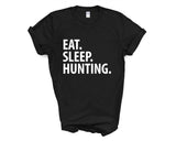 Hunting T-Shirt, Eat Sleep Hunting Shirt Mens Womens Gifts - 3395