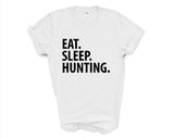 Hunting T-Shirt, Eat Sleep Hunting Shirt Mens Womens Gifts - 3395