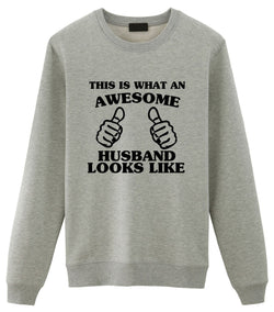 Husband Gift, Husband Sweater, Awesome Husband Sweatshirt - 1409