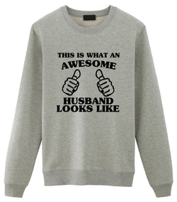 Husband Gift, Husband Sweater, Awesome Husband Sweatshirt - 1409-WaryaTshirts