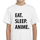 Kids Anime Shirt, Eat Sleep Anime Shirt Gift Youth T-Shirt - 1281