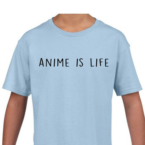 Kids Anime T-Shirt, Anime is Life Shirt Gift Youth T-Shirt - 682-WaryaTshirts
