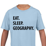 Kids Geography Shirt, Eat Sleep Geography Shirt Gift Youth T-Shirt - 1049-WaryaTshirts
