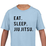 Kids Jiu Jitsu Shirt, Eat Sleep Jiu Jitsu Shirt Gift Youth T-Shirt - 764-WaryaTshirts