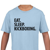 Kids Kickboxing Shirt, Eat Sleep Kickboxing Shirt Gift Youth T-Shirt - 2273-WaryaTshirts