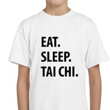 Kids Tai Chi Shirt, Eat Sleep Tai Chi Shirt Gift Youth T-Shirt - 1279