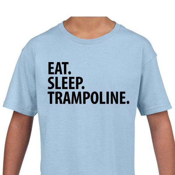 Kids Trampoline Shirt, Eat Sleep Trampoline Shirt Gift Youth T-Shirt - 1737-WaryaTshirts