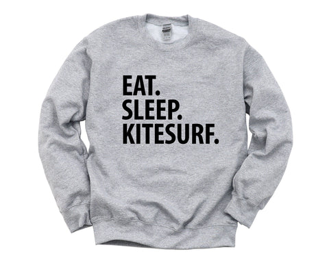 Kitesurfing gifts, Eat Sleep Kitesurf Sweatshirt Mens & Womens Gift - 2268-WaryaTshirts