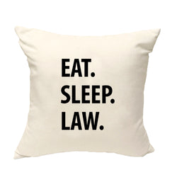Law Gift Cushion Cover, Eat Sleep Law Pillow Cover - 1059