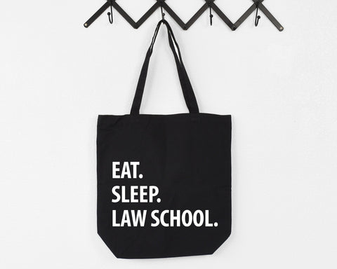 Law School Student, Eat Sleep Law School Tote Bag | Long Handle Bag - 1134-WaryaTshirts