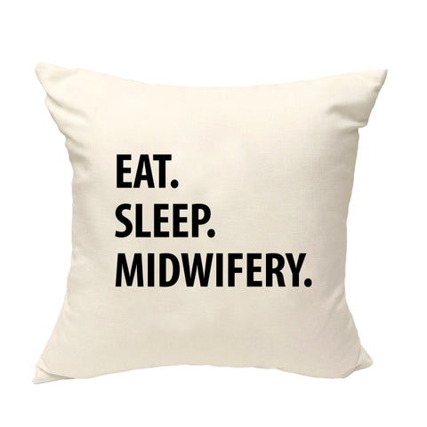 Midwifery Student gift Cushion Cover, Eat Sleep Midwifery Pillow Cover - 1271-WaryaTshirts