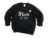 Mom Sweater New Mom Sweatshirt Gift Mom Sweatshirt Mom to be, Personalised Mom Gift - 2937-WaryaTshirts