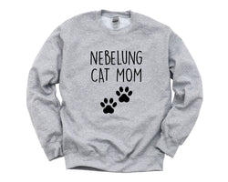 Nebelung Cat Sweater, Nebelung Cat Mom Sweatshirt Womens Gift - 2817