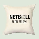 Netball Pillow, Netball is my Therapy Cushion Cover - 1718