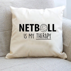 Netball Pillow, Netball is my Therapy Cushion Cover - 1718