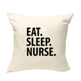 Nurse Gift Cushion Cover, Eat Sleep Nurse Pillow Cover - 1443-WaryaTshirts