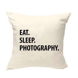 Photographer Gift Cushion Cover, Eat Sleep Photography Pillow Cover - 1217-WaryaTshirts