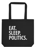 Politics Bag, Eat Sleep Politics Tote Bag | Long Handle Bags - 3398-WaryaTshirts