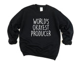Producer Sweater, Producer Gift - World's Okayest Producer Sweatshirt Mens Womens - 1561-WaryaTshirts