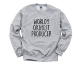 Producer Sweater, Producer Gift - World's Okayest Producer Sweatshirt Mens Womens - 1561-WaryaTshirts