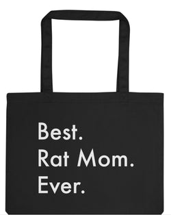 Rat Mom Gift Bag, Best Rat Mom Ever Tote Bag | Long Handle Bags - 3014