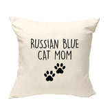 Russian Blue Cat Cushion Cover, Russian Blue Cat Mom Pillow Cover - 2387