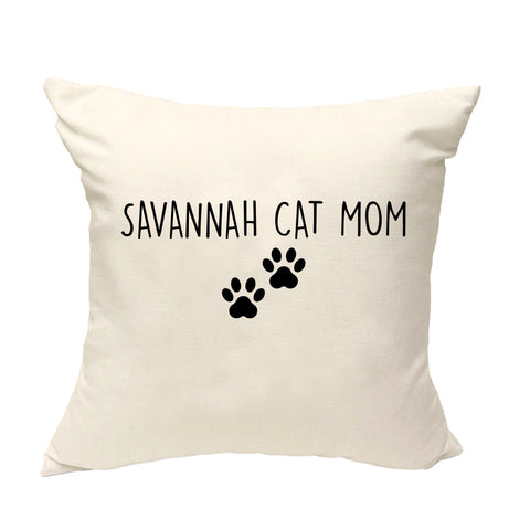 Savannah Cat Cushion Cover, Savannah Cat Mom Pillow Cover - 2391-WaryaTshirts
