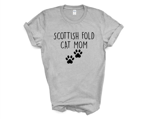 Scottish Fold Cat TShirt, Scottish Fold Cat Mom, Scottish Fold Cat Lover Gift shirt Womens - 2392-WaryaTshirts