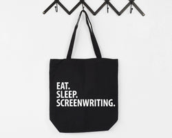 Screenwriter Gift, Eat Sleep Screenwriting Tote Bag | Long Handle Bag - 3492-WaryaTshirts
