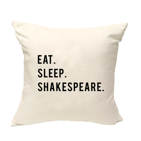 Shakespeare Cushion Cover, Eat Sleep Shakespeare Pillow Cover - 770-WaryaTshirts