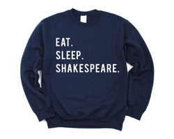Shakespeare Gifts, Eat Sleep Shakespeare Sweater Gift for Men & Women - 770-WaryaTshirts