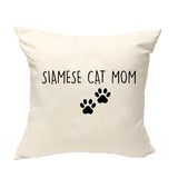 Siamese Cat Cushion Cover, Siamese Cat Mom Pillow Cover - 2382-WaryaTshirts