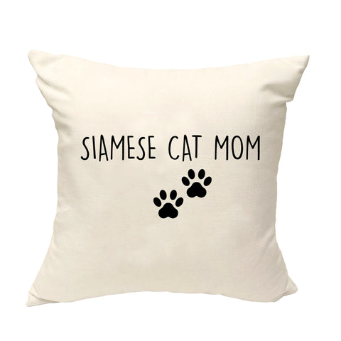 Siamese Cat Cushion Cover, Siamese Cat Mom Pillow Cover - 2382-WaryaTshirts