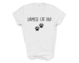 Siamese Cat T-Shirt, Siamese Cat Dad Shirt Mens Gift - 3286