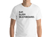 Skateboard T-shirt Mens Womens Gifts For Skateboarding Eat Sleep Skateboard shirts - 655-WaryaTshirts