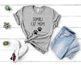 Somali Cat T-Shirt, Somali Cat Mom Shirt, Cat Lover Gift Womens - 2826-WaryaTshirts