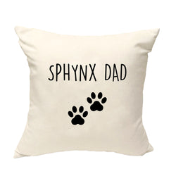 Sphynx Cushion Cover, Sphynx Dad Pillow Cover - 2341-WaryaTshirts