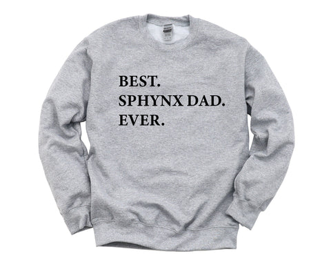 Sphynx Sweater, Best Sphynx Dad Ever Sweatshirt - 3202-WaryaTshirts