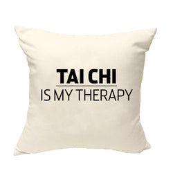 Tai Chi Cushion Cover, Tai Chi is my Therapy Pillow Cover - 849