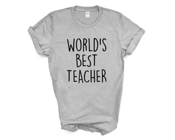 Teacher Shirt, World's Best Teacher T-Shirt, Teacher Gift - 3335