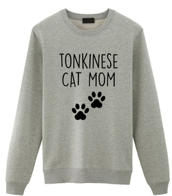 Tonkinese Cat Sweater, Tonkinese Cat Mom Sweatshirt Womens Gift - 2828