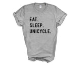 Unicycle Shirt, Eat Sleep Unicycle T-shirt Mens Womens Gifts - 769-WaryaTshirts