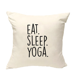 Yoga Cushion, Eat Sleep Yoga Pillow Cover - 616