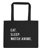 Anime Lover, Eat Sleep Watch Anime Tote Bag | Long Handle Bags - 739-WaryaTshirts