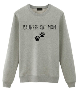 Balinese Cat Sweater, Balinese Cat Mom Sweatshirt Womens Gift - 2401-WaryaTshirts