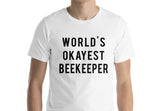 Beekeeper T-Shirt, World's Okayest Beekeeper T Shirt Gift for Men Women-WaryaTshirts
